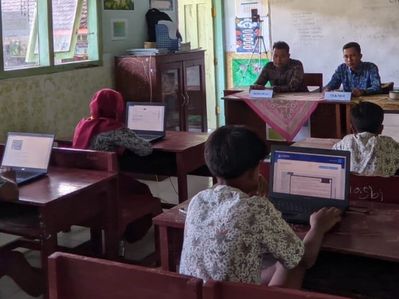 PELAKSANAAN TES KEMAMPUAN AKADEMIK (TKA) HARI KEDUA DI SDN 4 GUNUNG MALANG